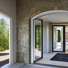 House entry with Glass door202, Generative AI