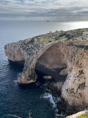 Grota nad Morzem Śródziemnym - Malta - obrazy, fototapety, plakaty