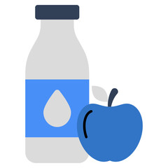 A unique design icon of healthy diet