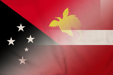 Papua New Guinea and Latvia national flag international relations LVA PNG