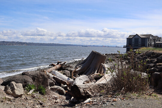 Ruston Way Market on waterfront in Tacoma, Washington