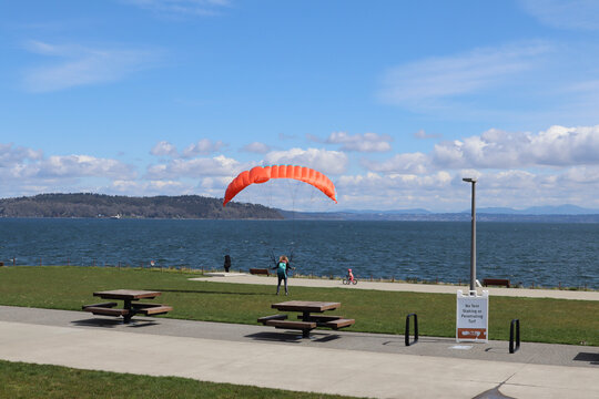 Ruston Way Market on waterfront in Tacoma, Washington