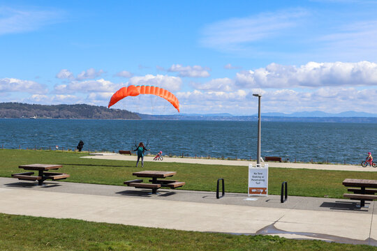 Ruston Way Market on waterfront in Tacoma, Washington
