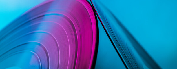 musical abstract background with vinyl record