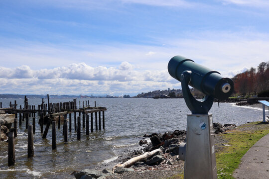 Ruston Way Market on waterfront in Tacoma, Washington