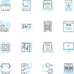 Artificial energy linear icons set. Solar, Wind, Hydro, Geothermal, Fusion, Fossil, Nuclear line vector and concept signs. Biomass,Tidal,Biofuel outline illustrations