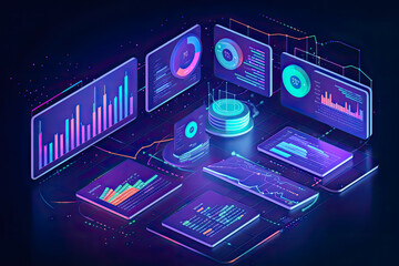 BI tools or platforms are software that you can use to collect past, future, and current data, and then process and analyze it, illustration, generative ai