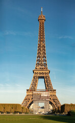 Eiffel Tower on Champs de Mars in Paris, France