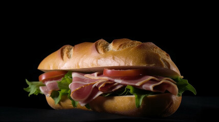 ham and cheese sandwich generative IA