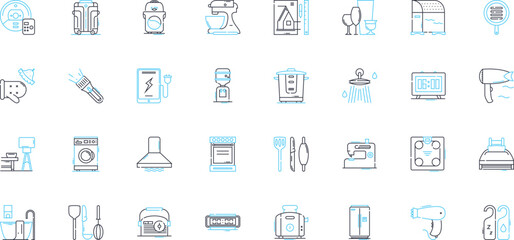 Executive retreat linear icons set. Strategy, Teamwork, Innovation, Leadership, Vision, Collaboration, Planning line vector and concept signs. Insight,Reflection,Focus outline illustrations