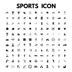 Sport and Fitness Creative icons Set vector illustration design for web, print and other projects, popular sports collection on a white background - part 02.