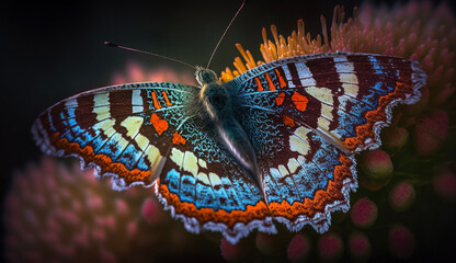 花の上の蝶々 butterfly on a flower | Generative AI