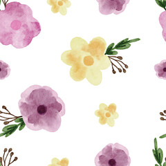 simple spring flower seamless pattern