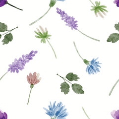 simple spring flower seamless pattern