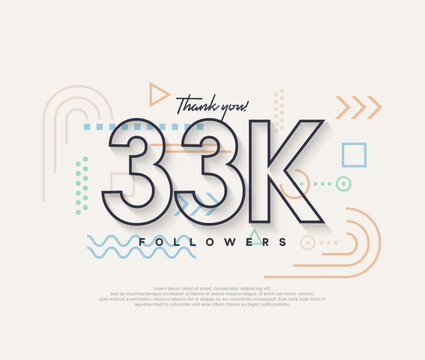 Line design, thank you very much to 33k followers.