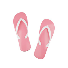 beach sandals 3D icon.
