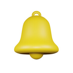 Notification bell 3d icon.