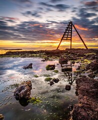 Fototapeta premium sunset over the sea