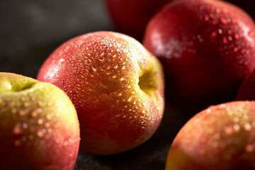 Nectarine peach, on a gray background