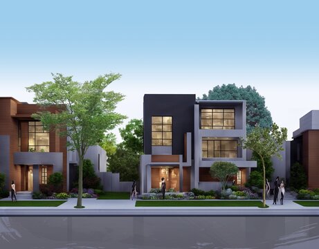 高級住宅街-Generative AI