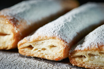Powdered Sugar on Pastry Cookies