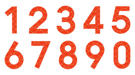 Vector Arabic numeral design material