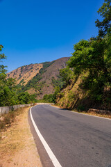 Charmadi Ghat, Mudigere, Karnataka india- 11th april 2023 : Charmadi ghat, one of the western ghat section of south karnataka, India.