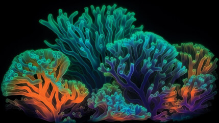 Obraz na płótnie Canvas coral fish