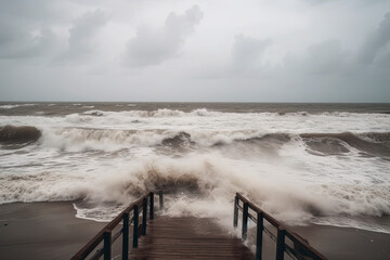 Fototapeta na wymiar Ein Hurricane über dem Meer