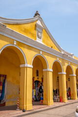 A shopping arcade for tourists in the heart of old Cartagena, Columbia.