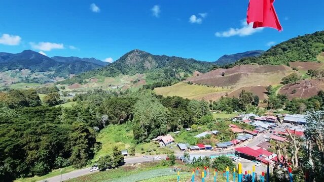 vista panoramica de Cerro Punta en Boquete Panama.