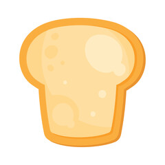 Freshly baked bread slice