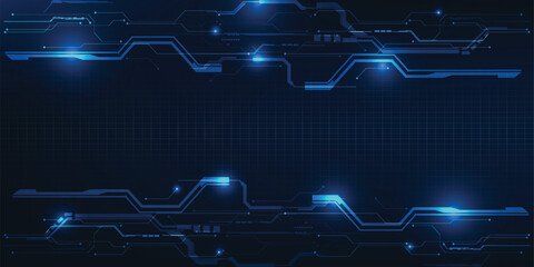 Vector illustrations of futuristic digital technology and digital communications for hi-tech advertising and game artwork.