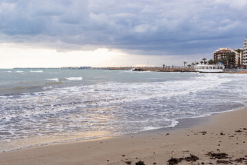 beautiful seascape, there is a place for an inscription
