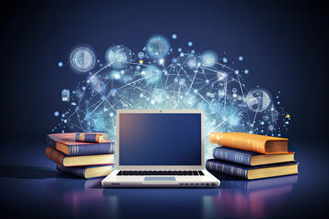 IT Communication - e-learning - internet network as knowledge base