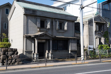 Warehouse of old house in Hino Station on old Koshu Road