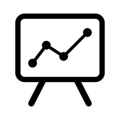 Line chart vector icon