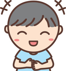 「笑う」絵カード（生活場面）【療育・発達障害・自閉症】