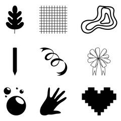 set of icons for design