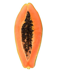 papaya isolated on white background