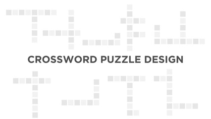 CrossWord Puzzle Design. Easy To Edit. EPS 10
