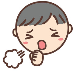 「咳」絵カード（生活場面）【療育・発達障害・自閉症】