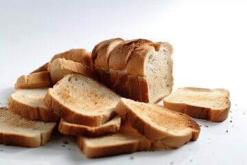 Sliced Bread Culinary Dish Illustration Created with Generative AI