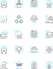 Special Deals linear icons set. Discount, Sale, Markdown, Clearance, Bargain, Promo, Coupon line vector and concept signs. Offer,Flash,Limited outline illustrations Generative AI
