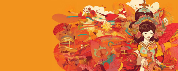 Asian-Pacific Festivals - Digital Collage, Generative AI