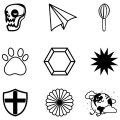 set of icons for design
