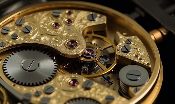 Restoring vintage watch gears requires meticulous repair work Creating using generative AI tools