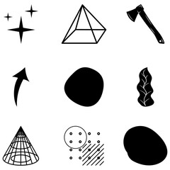 illustration of a set of icons