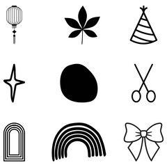 set of icons for design