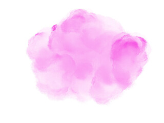 Red Pink Watercolor Circle Cloud